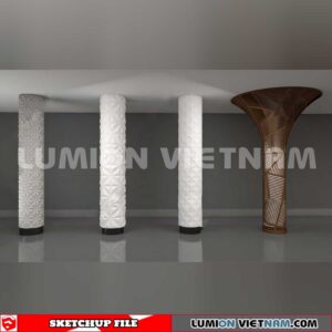 240912. Decorative Columns Sketchup 3D Models