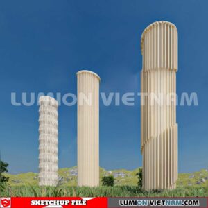 240912. Decorative Columns Sketchup 3D Models