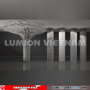 240912. Decorative Columns Sketchup 3D Models