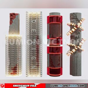 240912. Decorative Columns Sketchup 3D Models