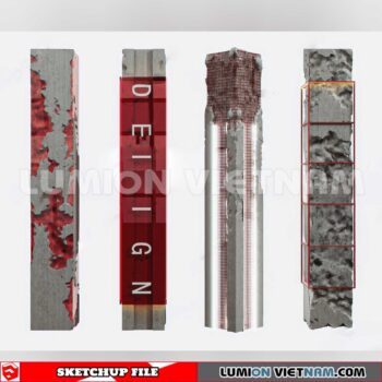 240912. Decorative Columns Sketchup 3D Models