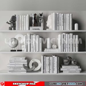 241204. Book Decor Sketchup 3D Models