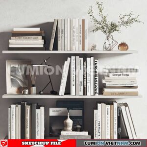 241204. Book Decor Sketchup 3D Models