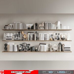 241204. Book Decor Sketchup 3D Models