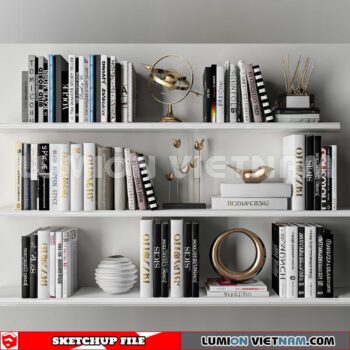 241204. Book Decor Sketchup 3D Models