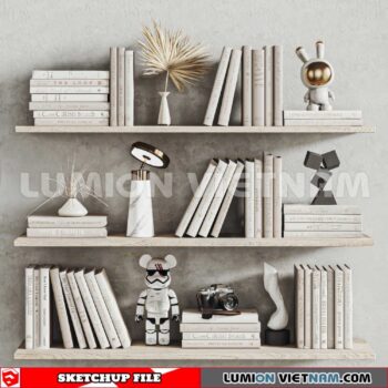 241204. Book Decor Sketchup 3D Models