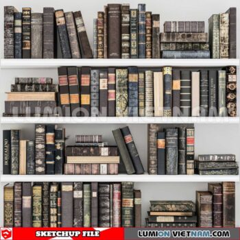 241204. Book Decor Sketchup 3D Models