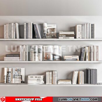 241204. Book Decor Sketchup 3D Models