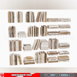 241204. Book Decor Sketchup 3D Models