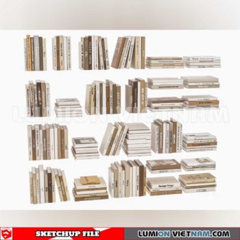 241204. Book Decor Sketchup 3D Models