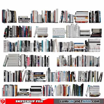 241204. Book Decor Sketchup 3D Models