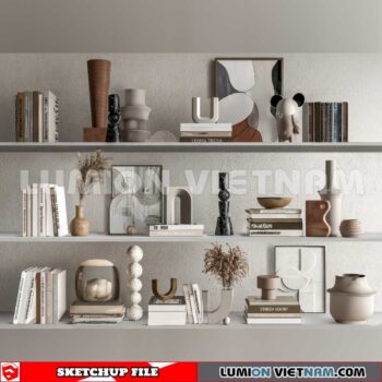 241204. Book Decor Sketchup 3D Models