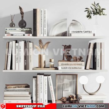 241204. Book Decor Sketchup 3D Models