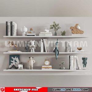241204. Book Decor Sketchup 3D Models