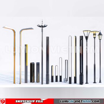 241230. Street Light Sketchup 3D Models