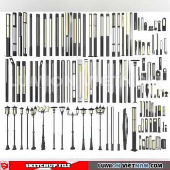 241230. Street Light Sketchup 3D Models