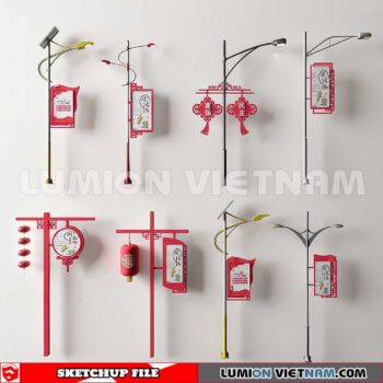 241230. Street Light Sketchup 3D Models