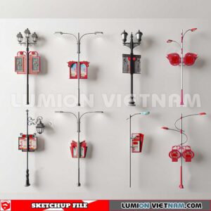 241230. Street Light Sketchup 3D Models