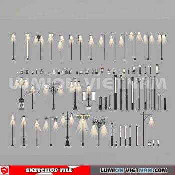 241230. Street Light Sketchup 3D Models