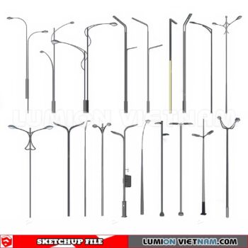 241230. Street Light Sketchup 3D Models