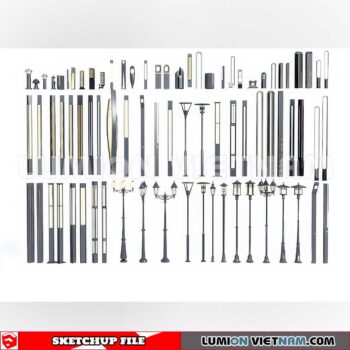 241230. Street Light Sketchup 3D Models