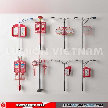 241230. Street Light Sketchup 3D Models