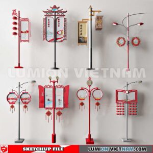 241230. Street Light Sketchup 3D Models