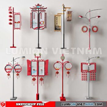 241230. Street Light Sketchup 3D Models