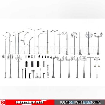 241230. Street Light Sketchup 3D Models