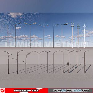 241230. Street Light Sketchup 3D Models