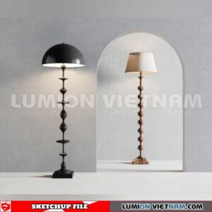 250120.  Floor lamp Sketchup 3D Models