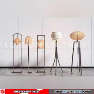 250120.  Floor lamp Sketchup 3D Models