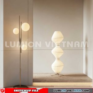 250120.  Floor lamp Sketchup 3D Models