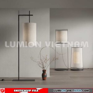 250120.  Floor lamp Sketchup 3D Models