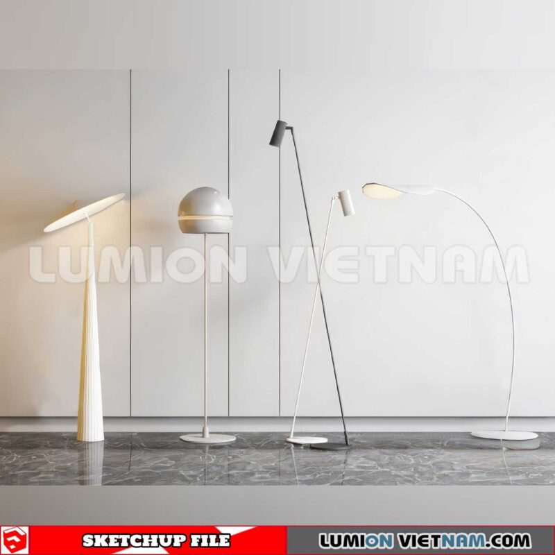 250120.  Floor lamp Sketchup 3D Models