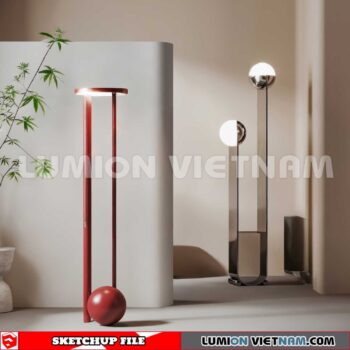 250120.  Floor lamp Sketchup 3D Models