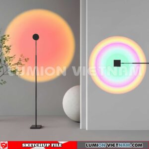 250120.  Floor lamp Sketchup 3D Models
