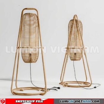 250120.  Floor lamp Sketchup 3D Models