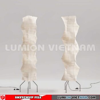 250120.  Floor lamp Sketchup 3D Models