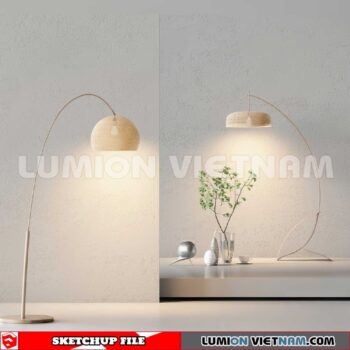 250120.  Floor lamp Sketchup 3D Models