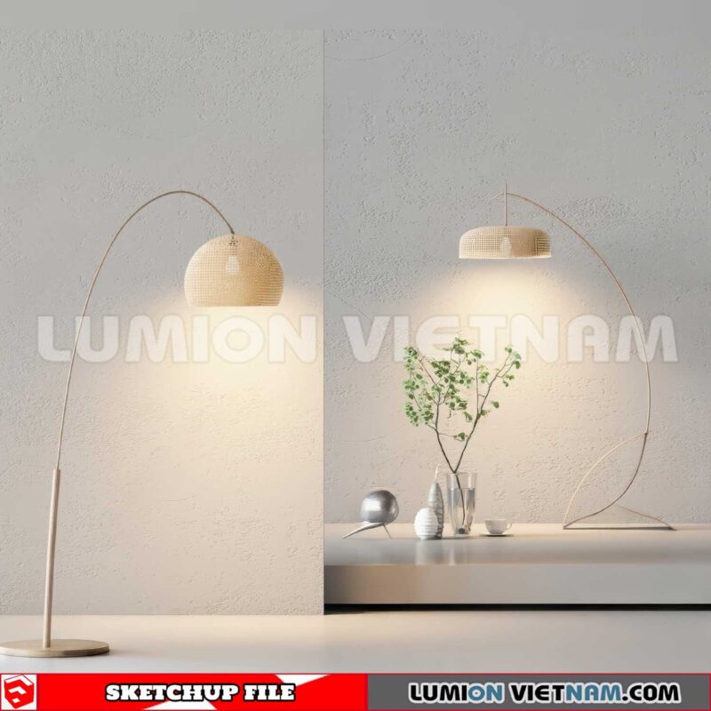 250120.  Floor lamp Sketchup 3D Models