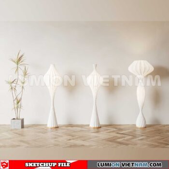250120.  Floor lamp Sketchup 3D Models