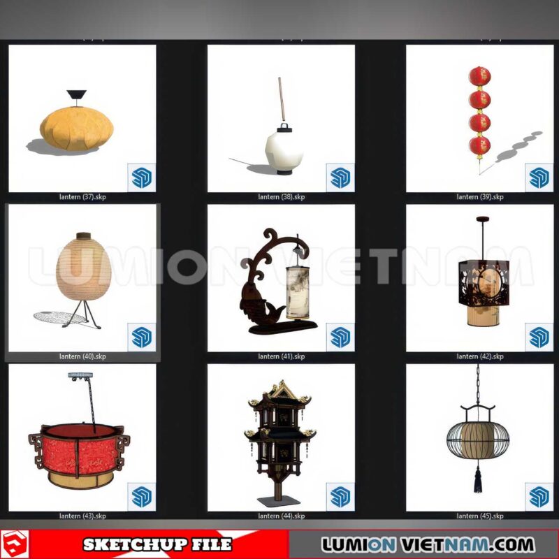 250120. Lantern Sketchup 3D Models
