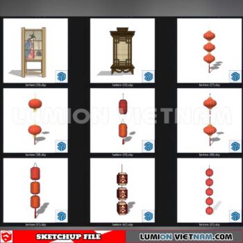 250120. Lantern Sketchup 3D Models