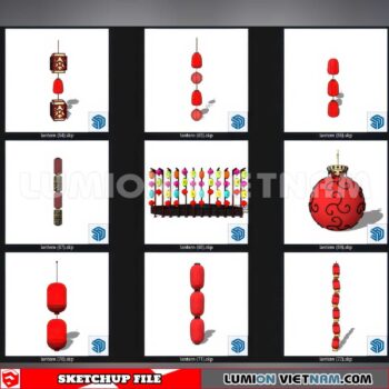 250120. Lantern Sketchup 3D Models