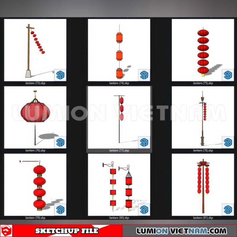 250120. Lantern Sketchup 3D Models