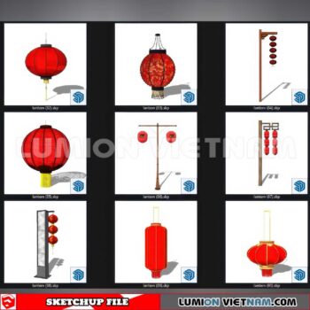250120. Lantern Sketchup 3D Models