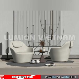 250126. Arm Chair Sketchup 3D Models