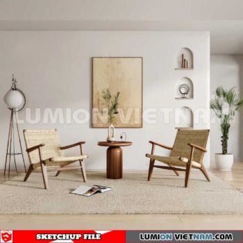 250126. Arm Chair Sketchup 3D Models