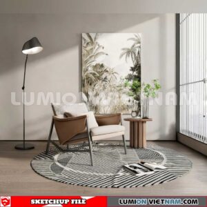 250126. Arm Chair Sketchup 3D Models